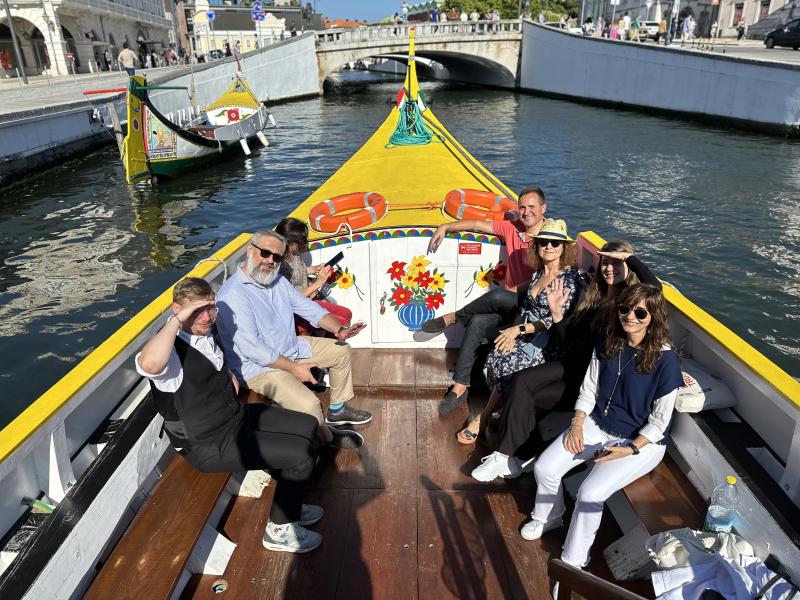 ESC-Tension 2 project partners enjoying a boat trip in Aveiro